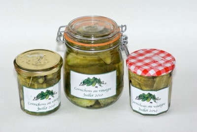 Conserves de cornichons Conserves de cornichons