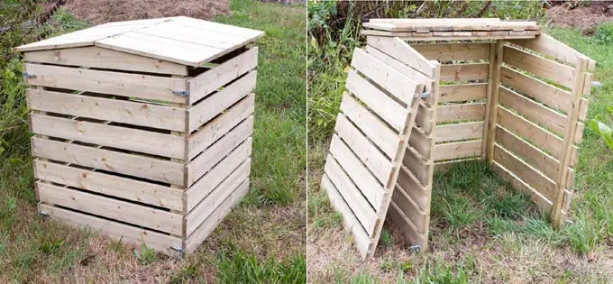 Composteur design robuste en bois