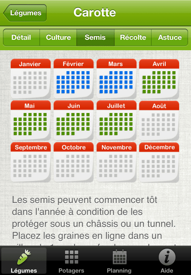 Calendrier des cultures - Autour Du Potager