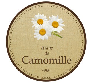 Étiquette camomille