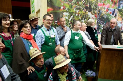 L'équipe du stand Botanic
