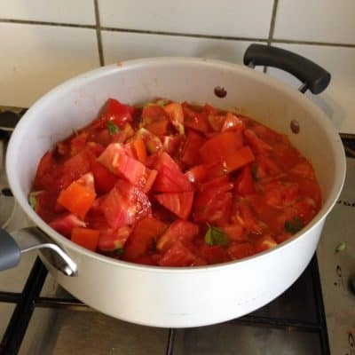 sauce tomate du potager