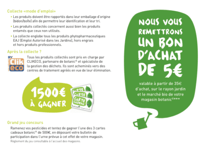 Opération "Pulvérisons les pesticides" de Botanic