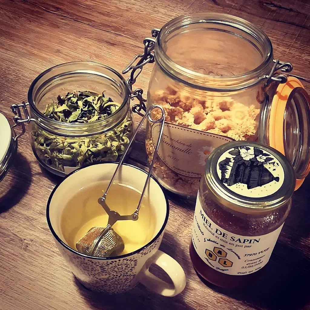 Tisane verveine camomille du potager