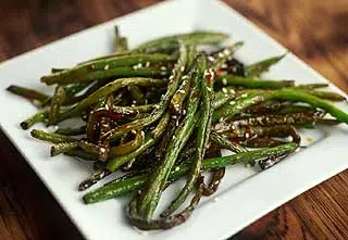 haricots verts cuisinés