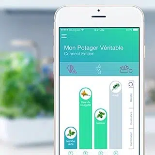 Application qui pilote le potager d'intérieur