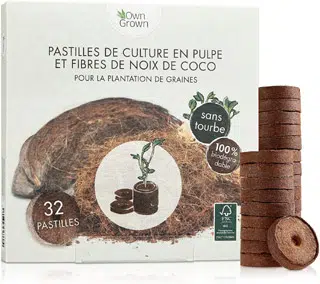 pastille coco pour les semis