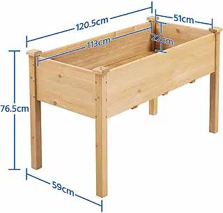 Dimensions du potager sur pieds