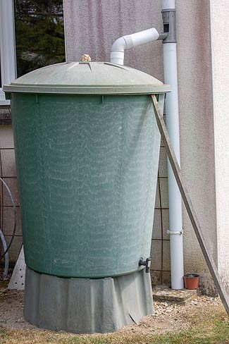 Citerne pour récupérer l'eau de pluie