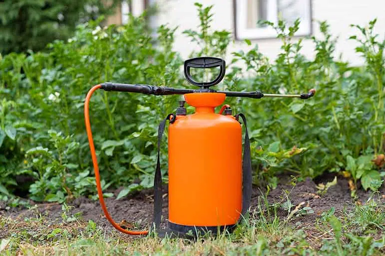 Pulvérisateur de jardin avec manche télescopique