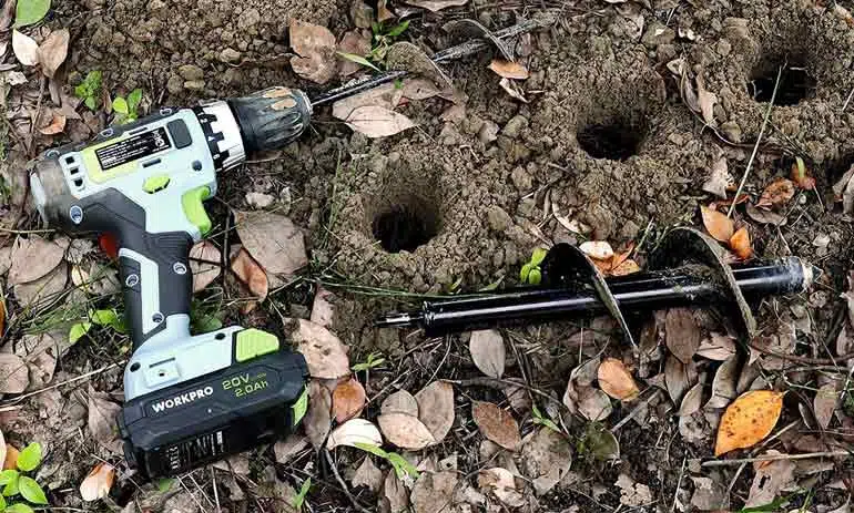 creusez des trous facilement avec une tarière de jardin