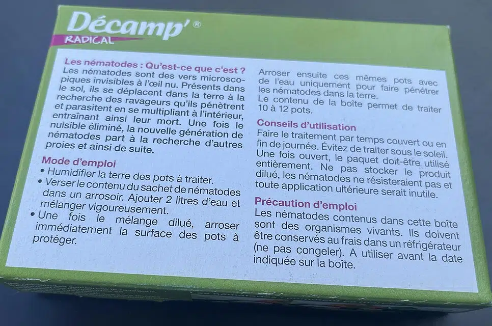 La méthode radicale contre les moucherons : Les nématodes !