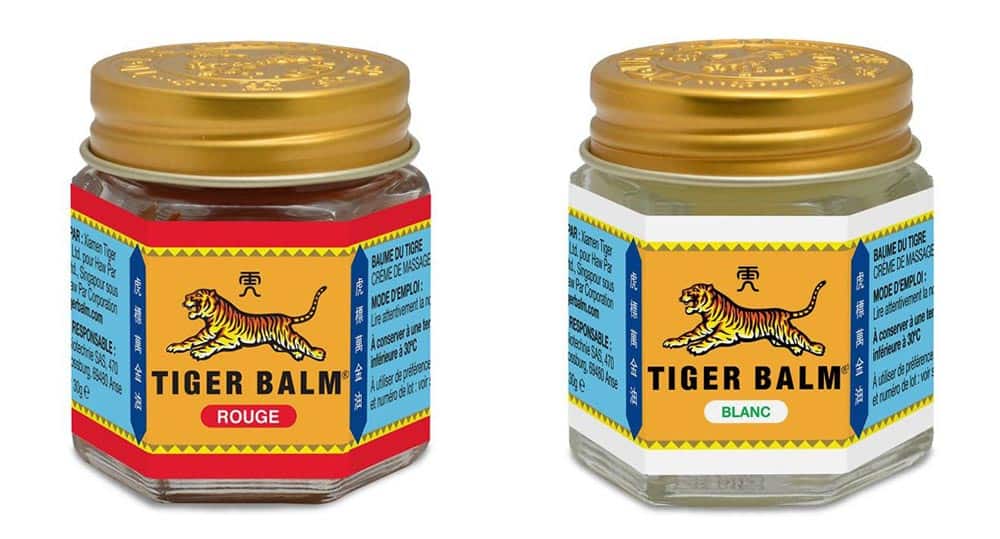 Baume du Tigre rouge et Baume du Tigre blanc