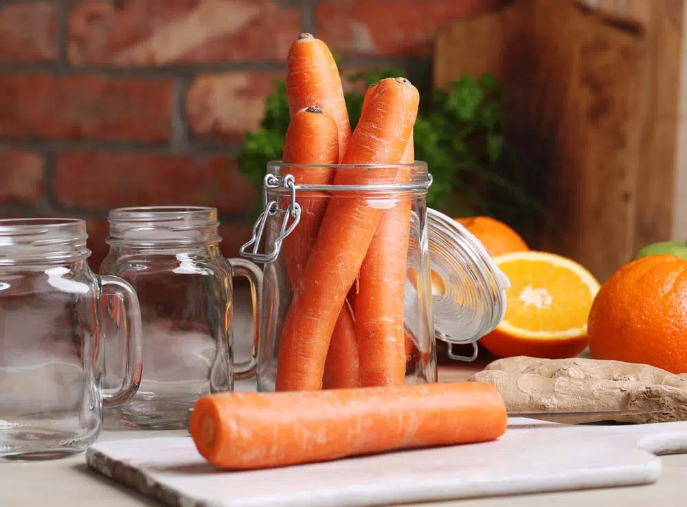 La carotte est un aliment peu calorique.