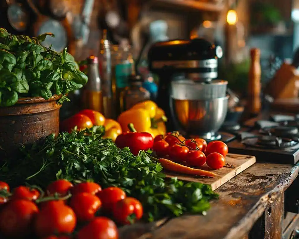 Les légumes sont prêts pour la soupe.