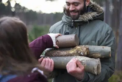 ramassage bois forêt