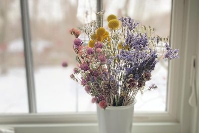 Bouquet de fleurs séchées