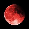 Lune rouge en mars 2025
