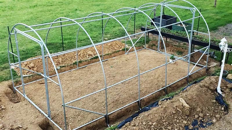Structure de ma serre de jardin.
